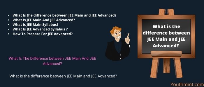 What is the difference between JEE Main and JEE Advanced