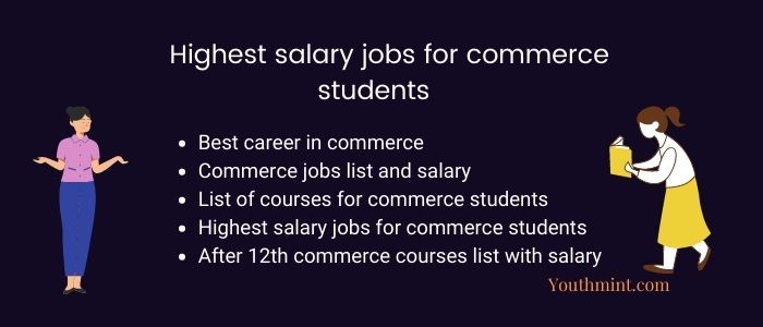 highest salary jobs for commerce students