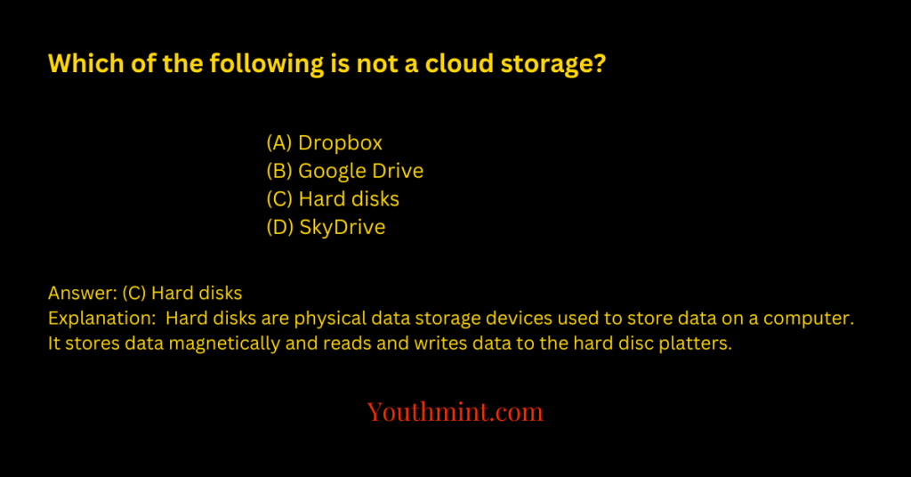 Which of the following is not a cloud storage?